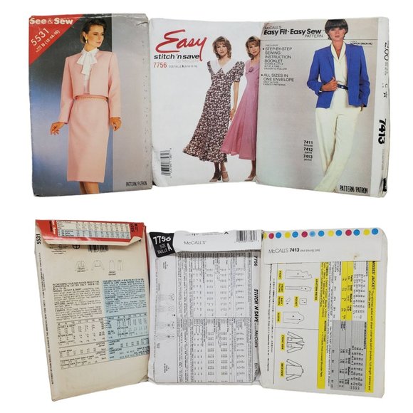 Vtg Sewing Patterns 60's 70's 80s Children Costumes Women Home Decor Dolls Cut - Picture 7 of 13